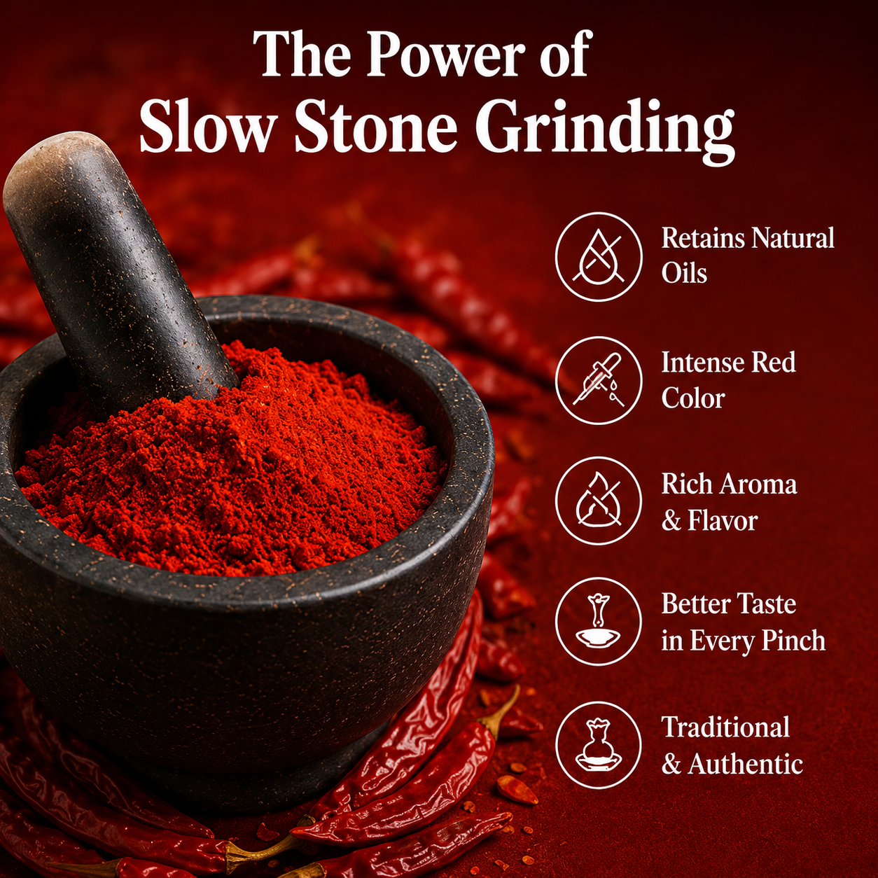 Stone Ground Red Chili Powder - Image 2