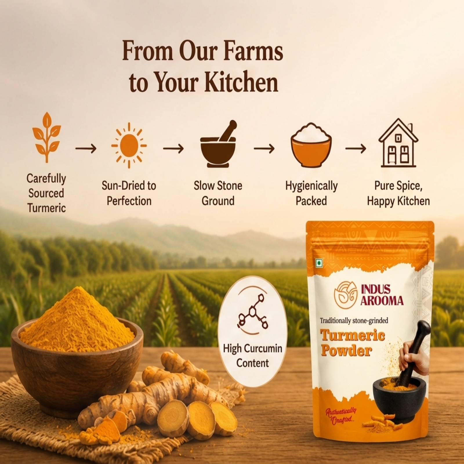 Stone Ground Turmeric Powder - Image 10