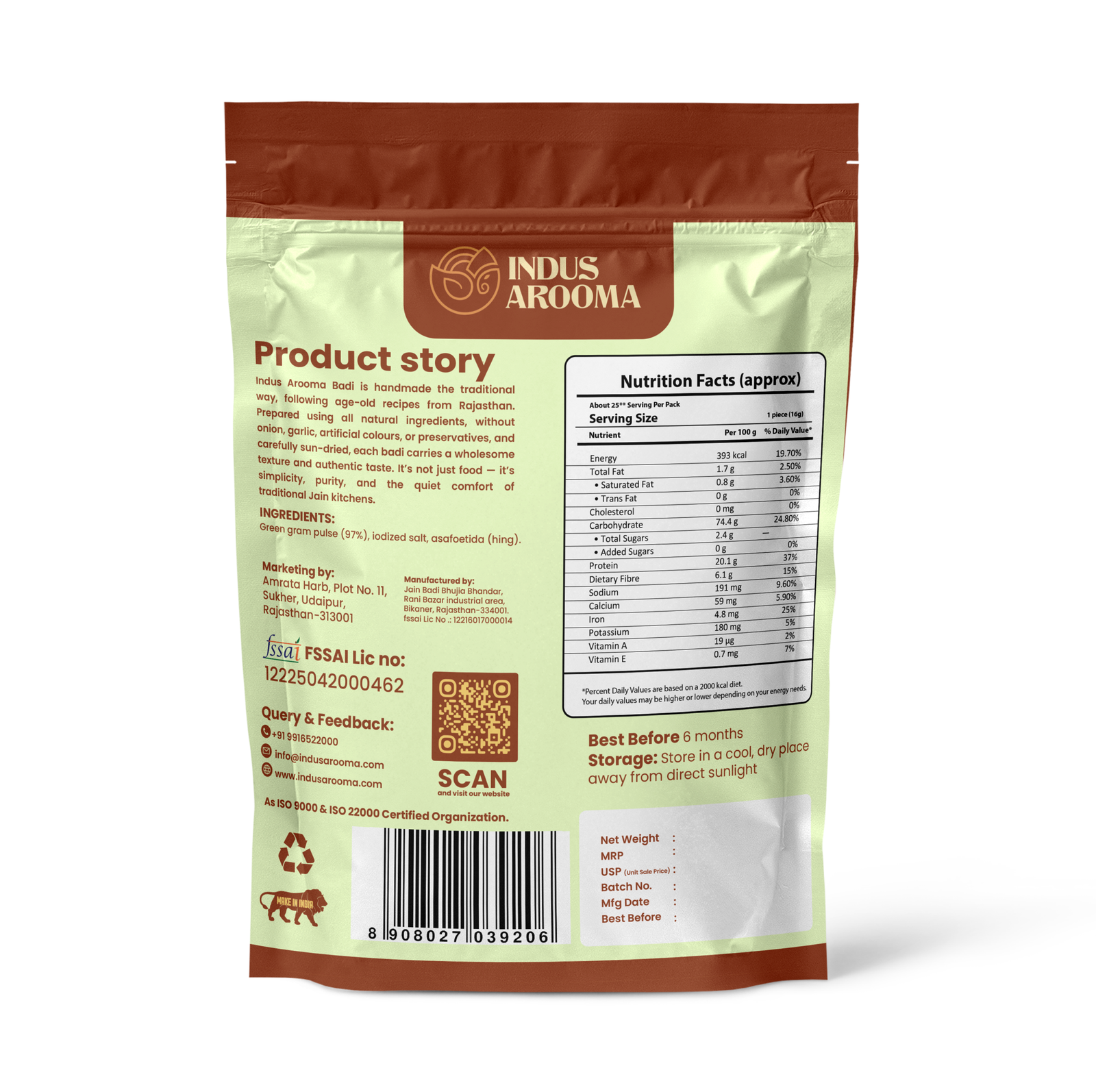 Handmade Jain Badi  400Gram - Image 3