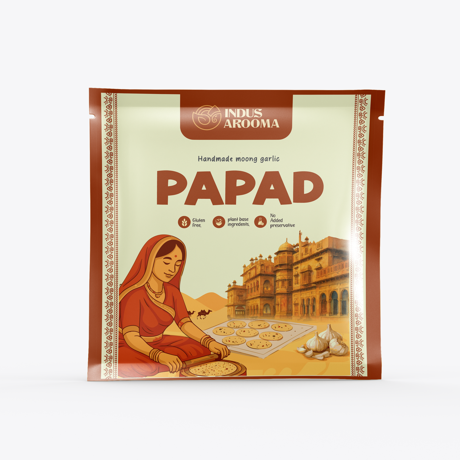 Moong Garlic Papad
